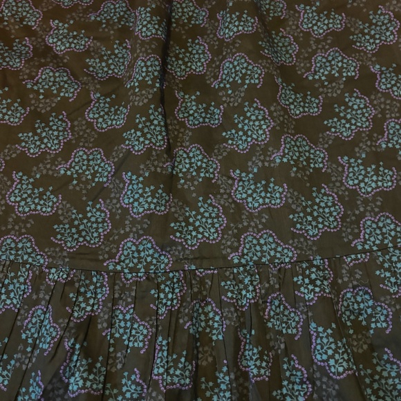 Anna Sui and Uniqlo collab black, blue and purple tiered peasant long skirt NWT - Picture 4 of 10